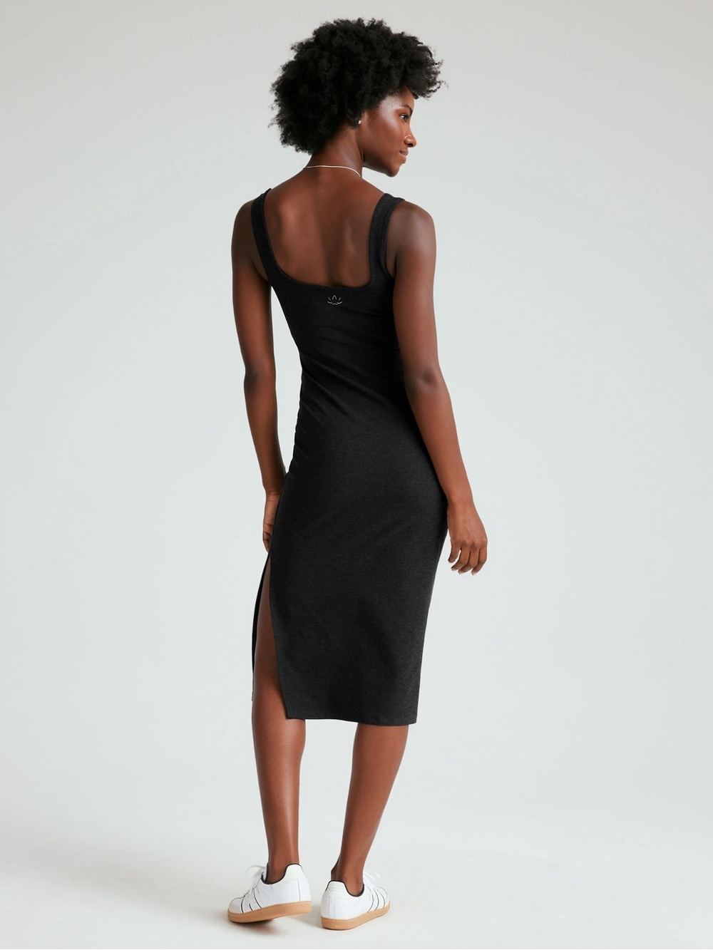 Beyond Yoga Spacedye Icon Midi Dress, Darkest Night, sz Med - Picture 2 of 12